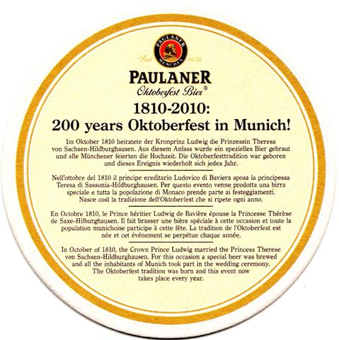 münchen m-by paulaner rund 6b (215-200 years-1810 2010) 